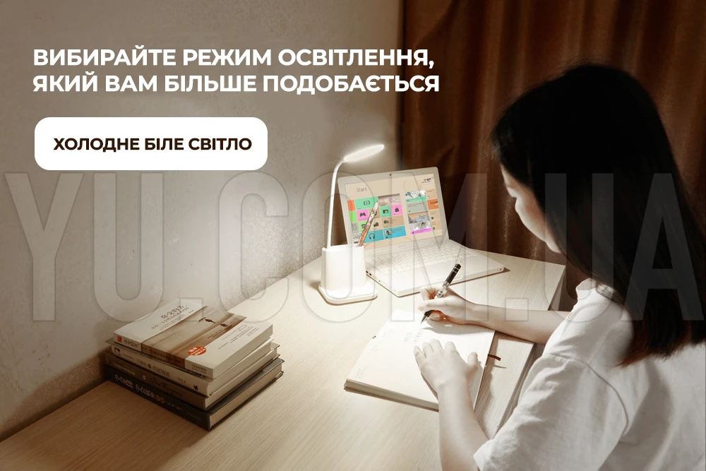 Портативна настільна LED лампа Power Bank DESK LAMP 1200Mah